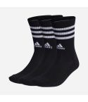 Adidas Cushioned Crew Socken 3-Stripes schwarz (3-Pack)