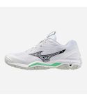 Mizuno Wave STEALTH 6 white/frozen emerald