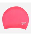 Speedo Long Hair Cap Badekappe pink