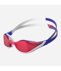 Speedo Schwimmbrille Fastskin Pure Focus flame red/true gespiegelt