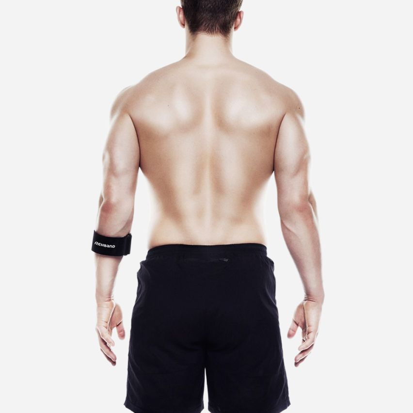 Rehband Tennisarmbandage UD Elbow Strap schwarz