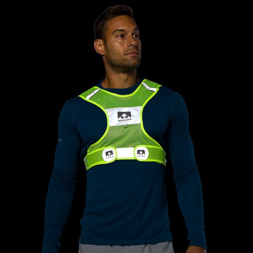 Nathan Reflektierende Streak Laufweste neongelb