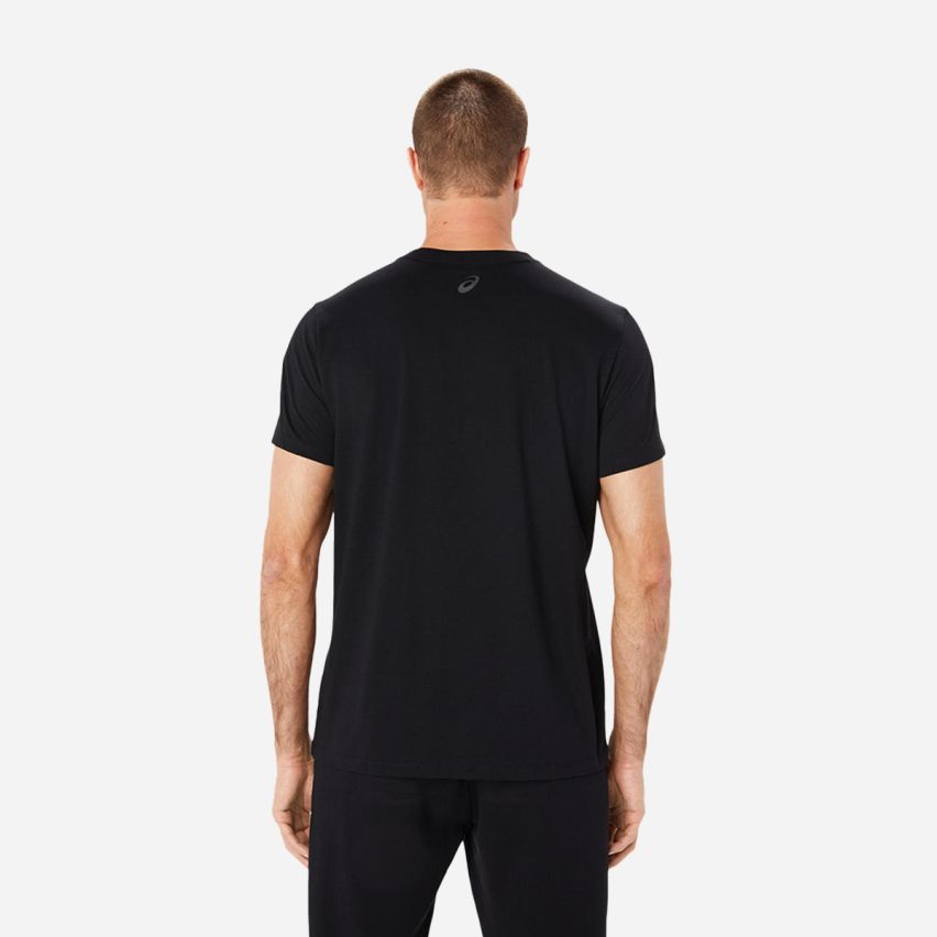 Asics SHIRT LOGO SS TEE Men black/graphite grey
