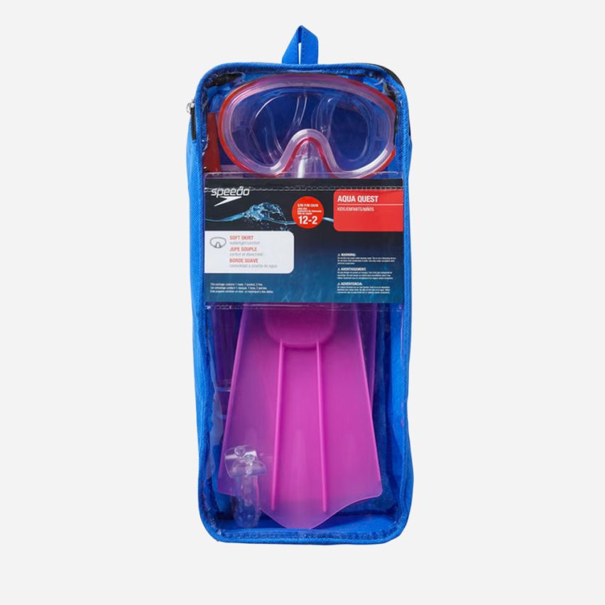 Speedo Schnorchelset Kids Aqua Quest pink