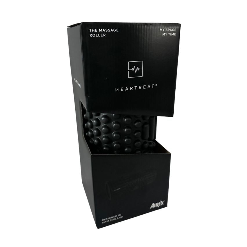 Airex HEARTBEAT Massage Rolle, schwarz