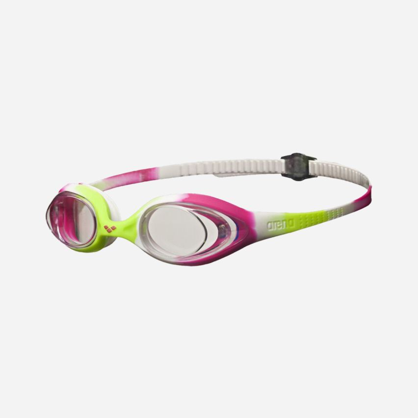 Arena Schwimmbrille Junior Spider lime fuchsia/white