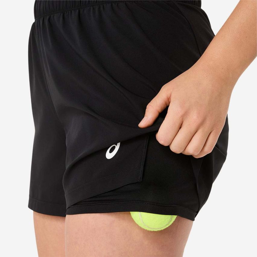 ASICS COURT 2-N-1 SHORT Lady performance black