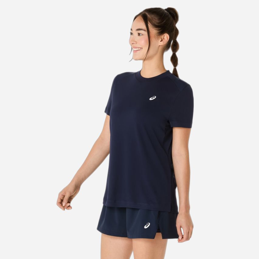 Asics COURT SHORT SLEEVE TOP Lady midnight
