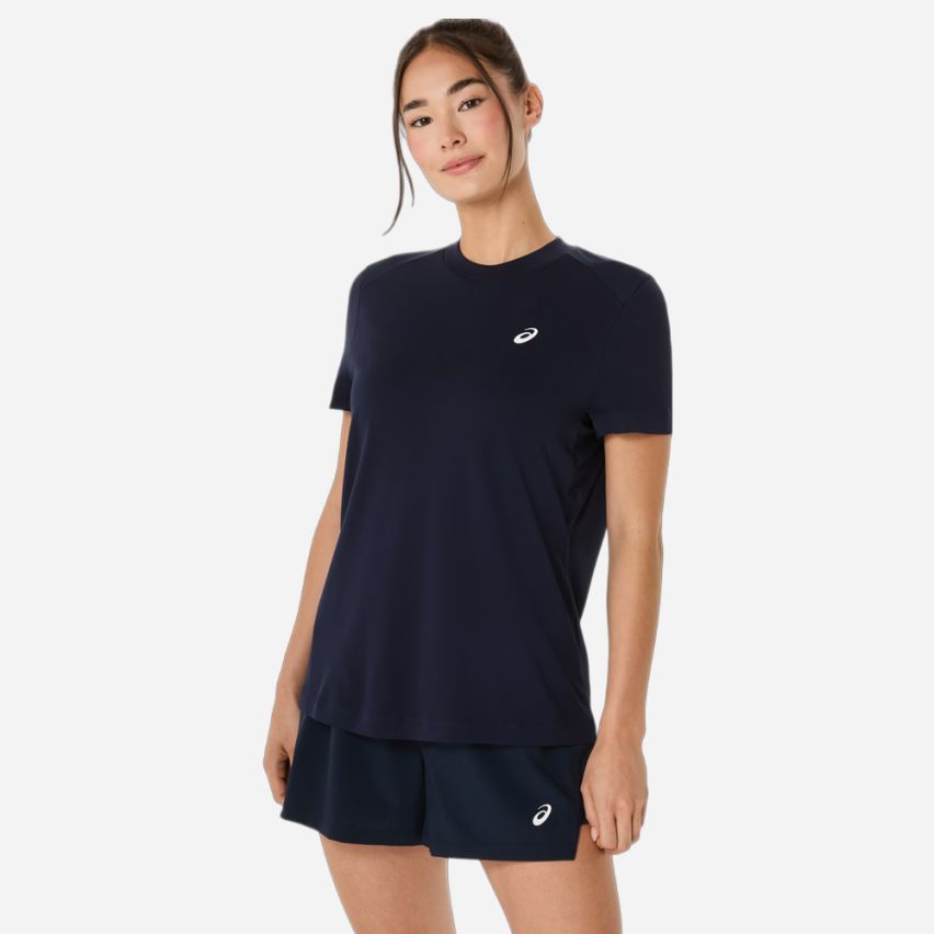 Asics COURT SHORT SLEEVE TOP Lady midnight