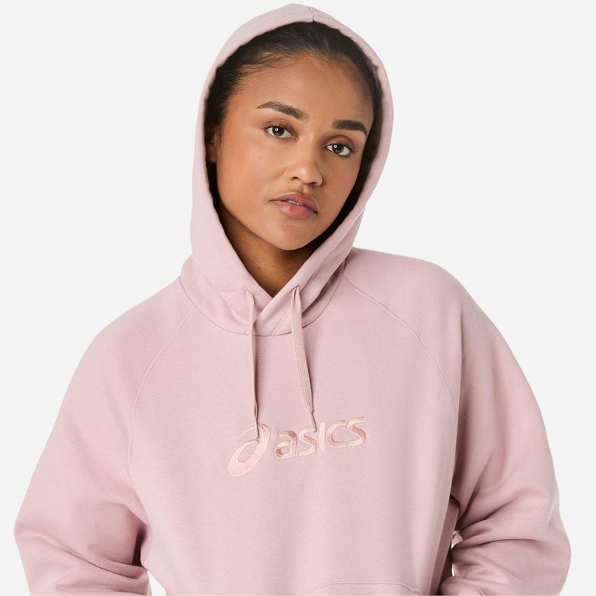 ASICS FLEECE PULLOVER HOODIE Lady morganite
