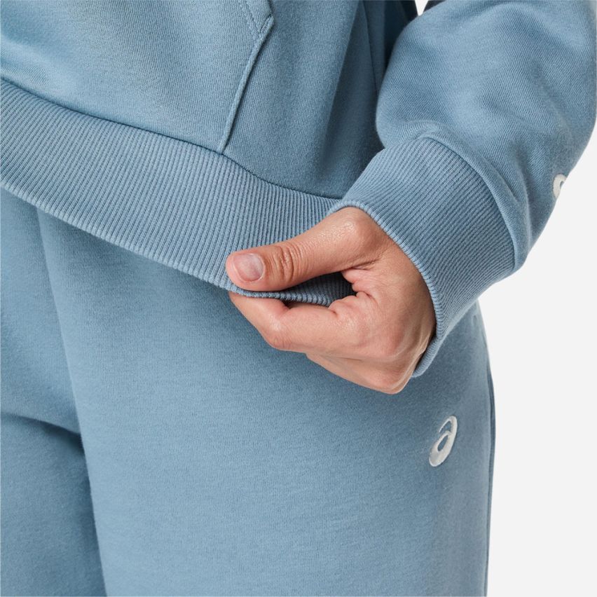 ASICS FLEECE PULLOVER HOODIE Lady saba blue