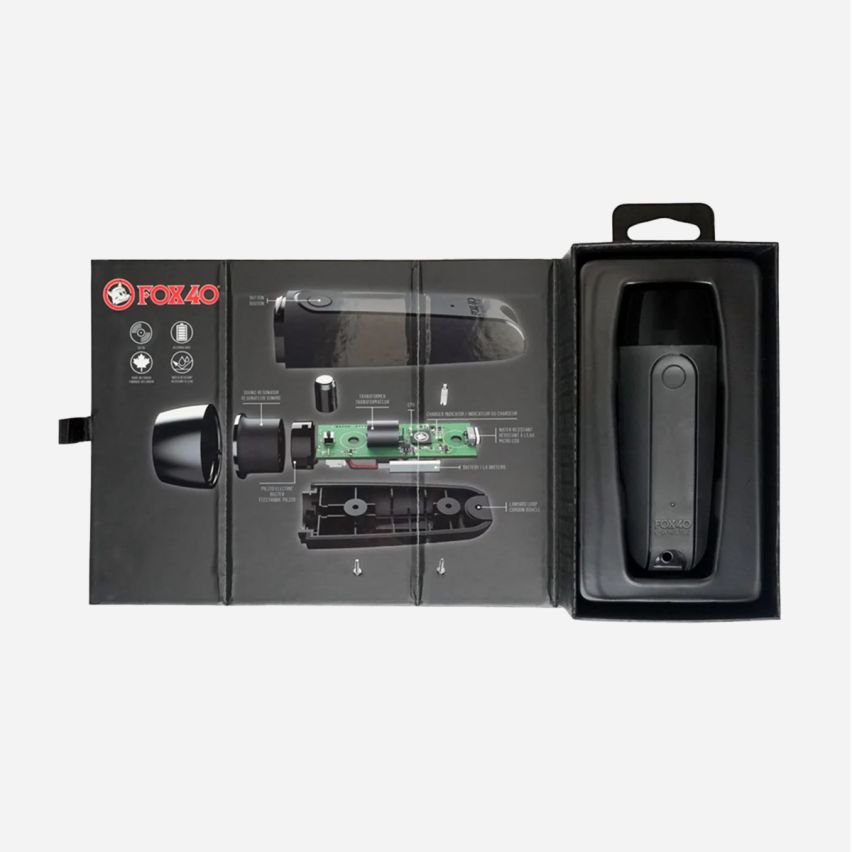 Fox40 Elektronik Pfeife aufladbar schwarz