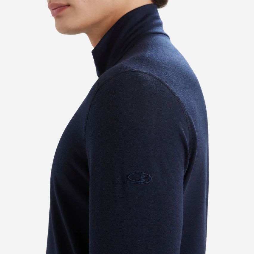 icebreaker Merino 200 Oasis Half-Zip Longsleeve Thermoshirt Herren navy