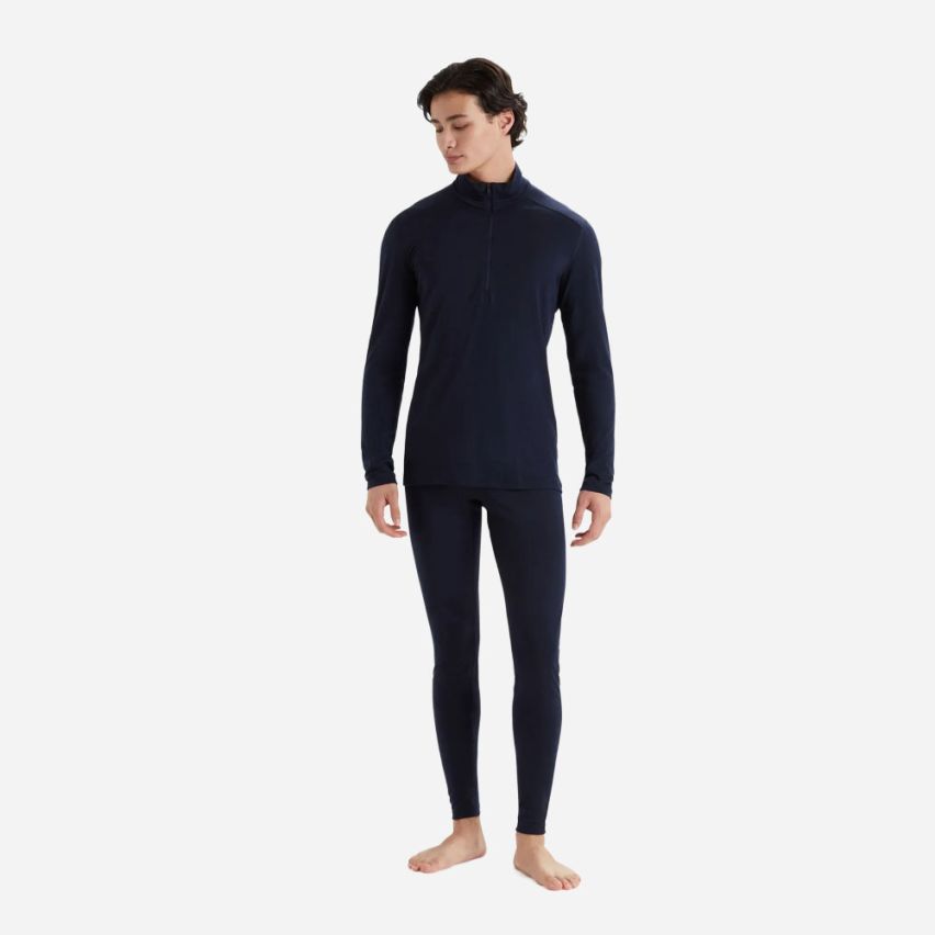 icebreaker Merino 200 Oasis Half-Zip Longsleeve Thermoshirt Herren navy