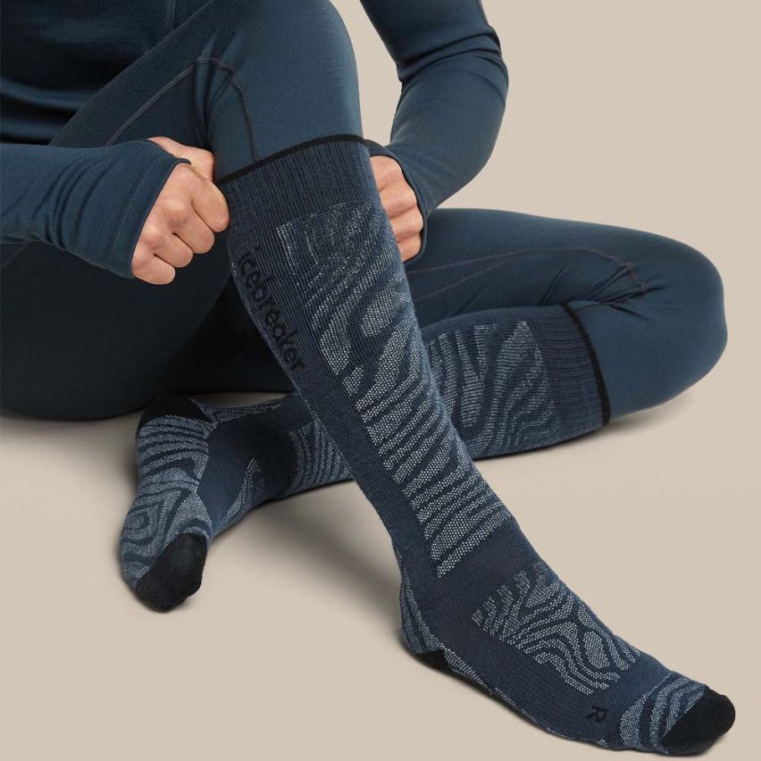 icebreaker Merino Skisocken Ski+ OTC MC Herren abyss