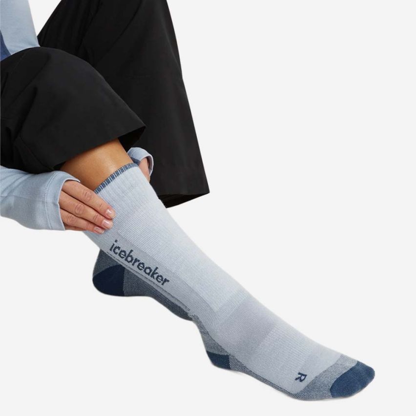 icebreaker Skisocken Ski+ OTC Damen zinc blue