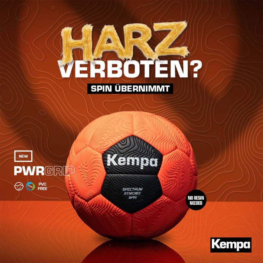 Kempa Spectrum Synergy Spin fluo rot/schwarz