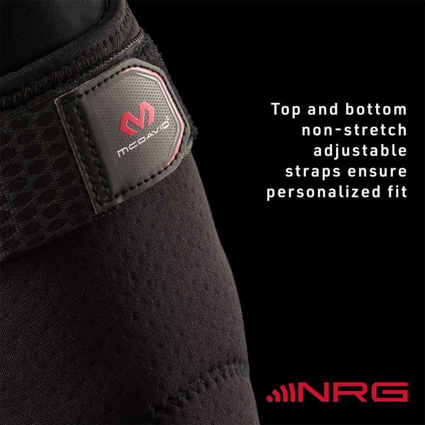 McDavid NRG Kniebandage mit Federgelenk schwarz