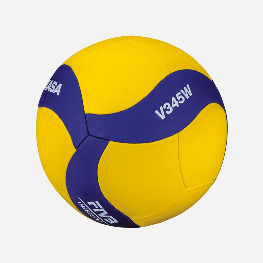 Mikasa Trainingsvolleyball V345W yellow/royal (12-Pack)