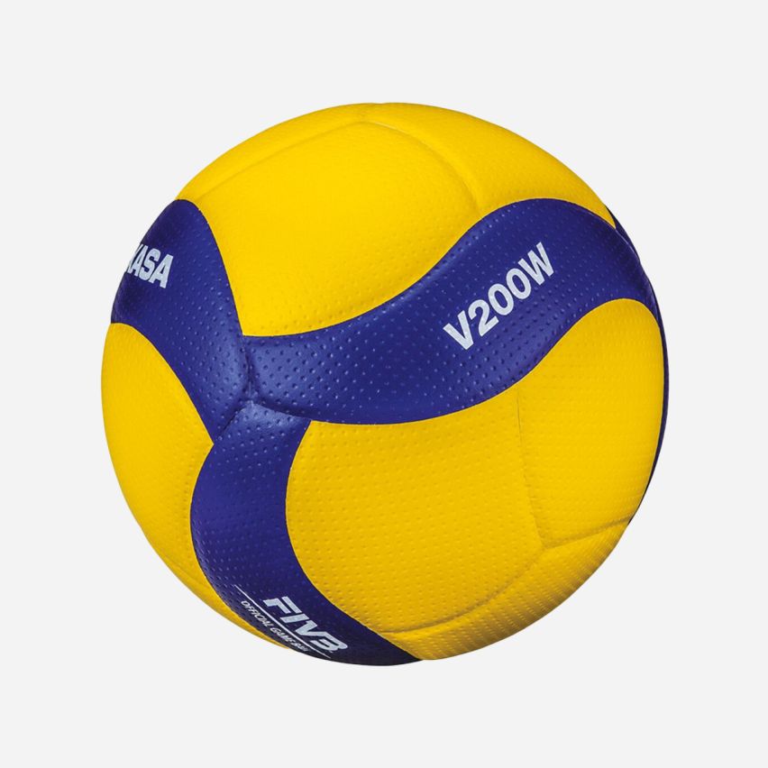 Mikasa Volleyball V200W yellow/royal Swiss Volley
