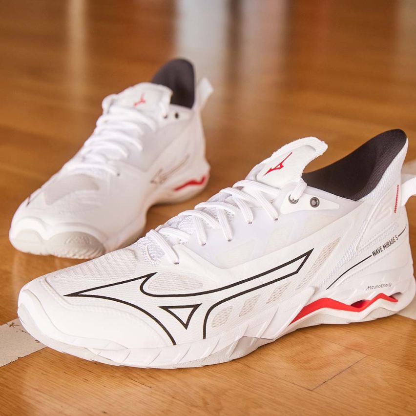 Mizuno Wave MIRAGE 5 white/black/fiery red