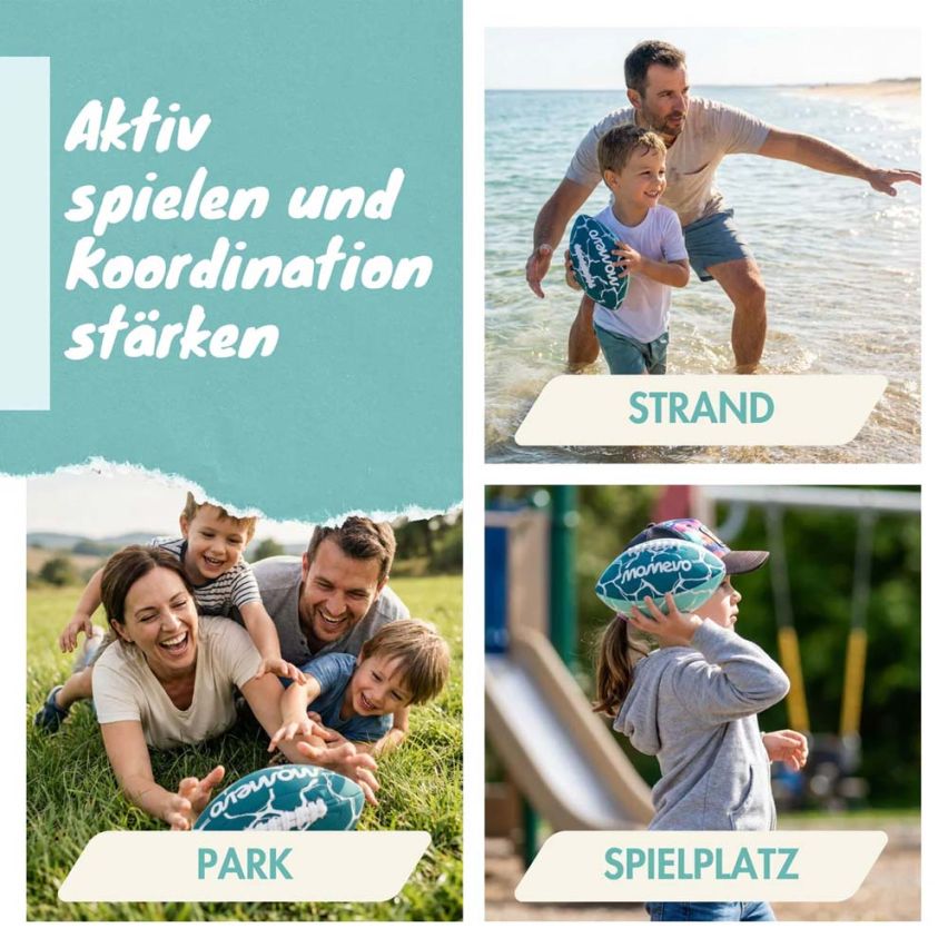 momevo weicher American Football BeachBuddy Egg aus Neopren