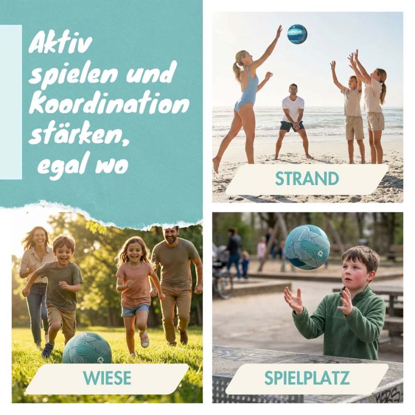 momevo Kinderball Beachbuddy Neopren Jungle (Grösse 5)
