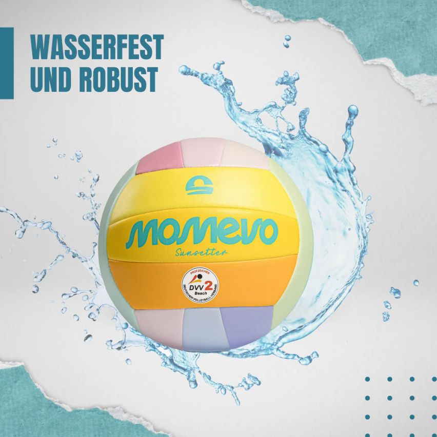 momevo Sunsetter Beachvolleyball rainbow