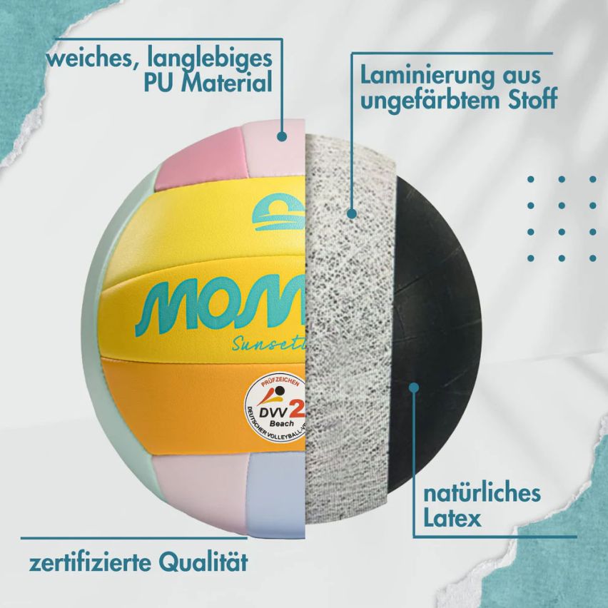momevo Sunsetter Beachvolleyball rainbow