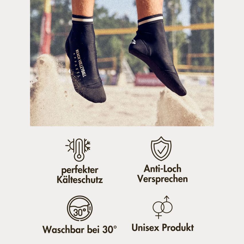 momevo Beachmates Beachsocken schwarz