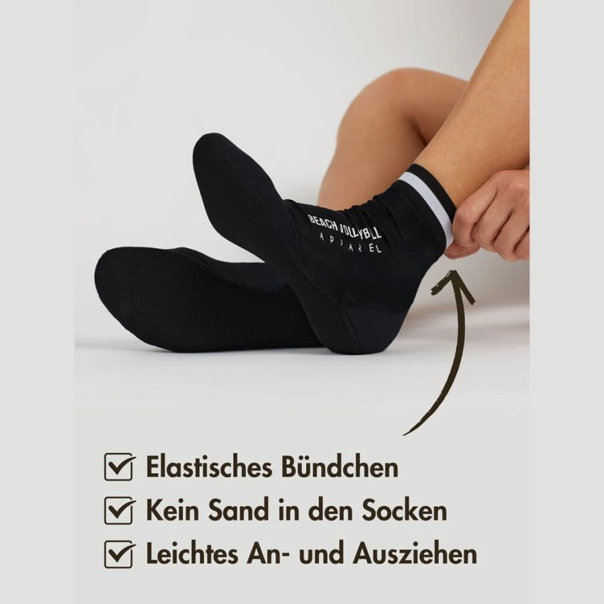 momevo Beachmates Beachsocken schwarz