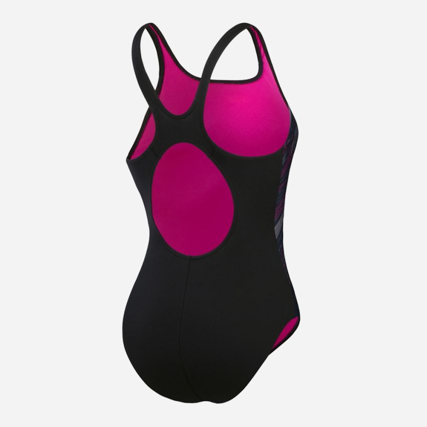 Speedo Badeanzug HyperBoom Placement Muscleback schwarz