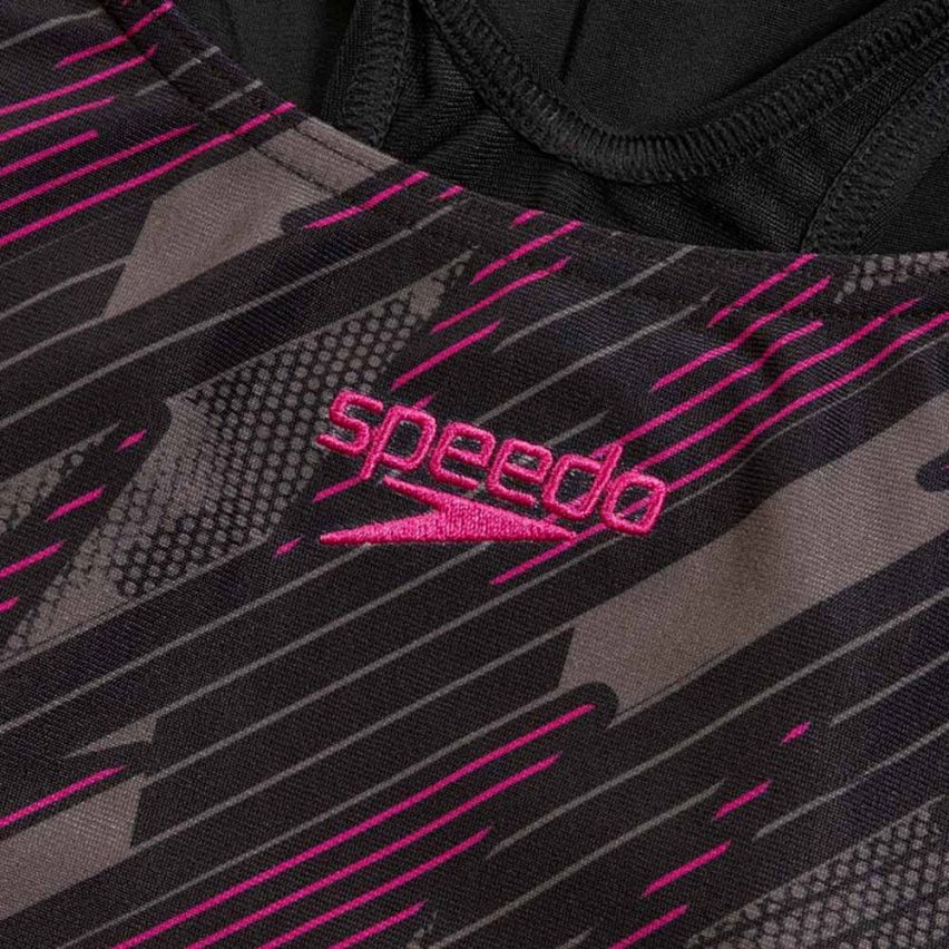 Speedo Badeanzug HyperBoom Placement Muscleback schwarz