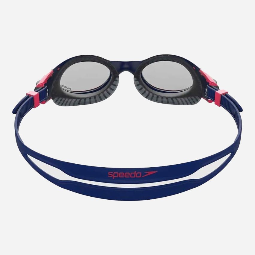 Speedo Schwimmbrille Futura Biofuse Flexiseal navy/phoenix red polarisiert