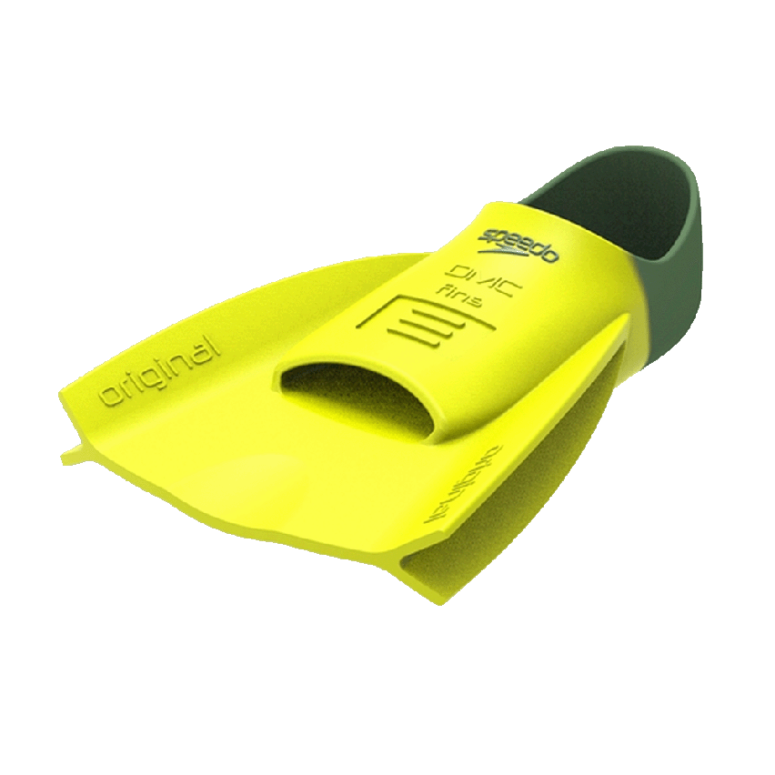 Speedo Schwimmflosse DMC Original hyper yellow/olive