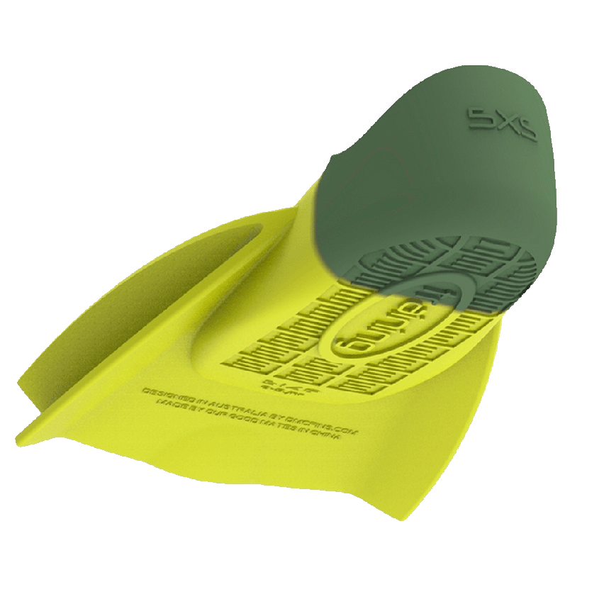 Speedo Schwimmflosse DMC Original hyper yellow/olive