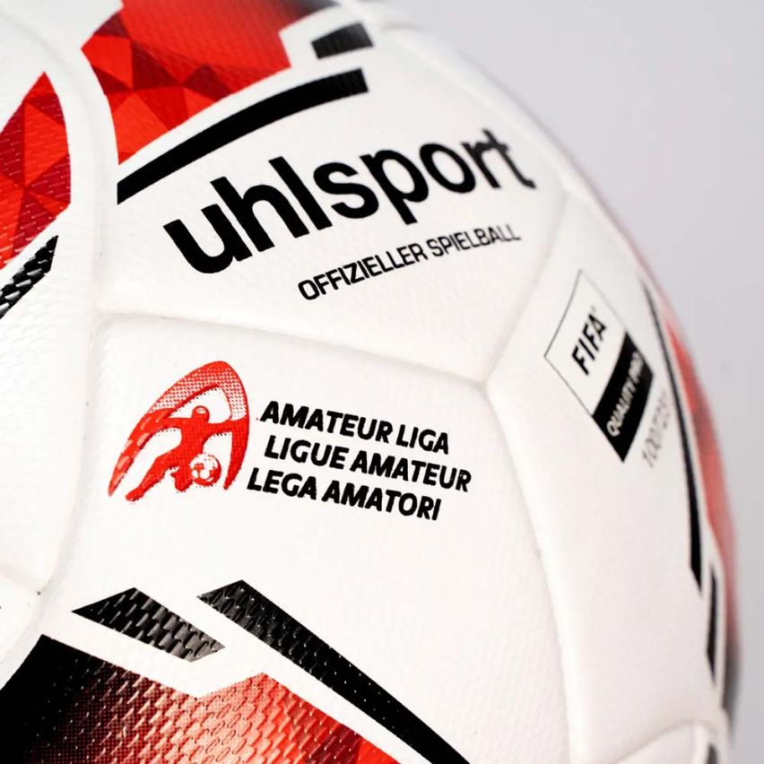 Uhlsport offizieller Fussball Schweiz white/red/black