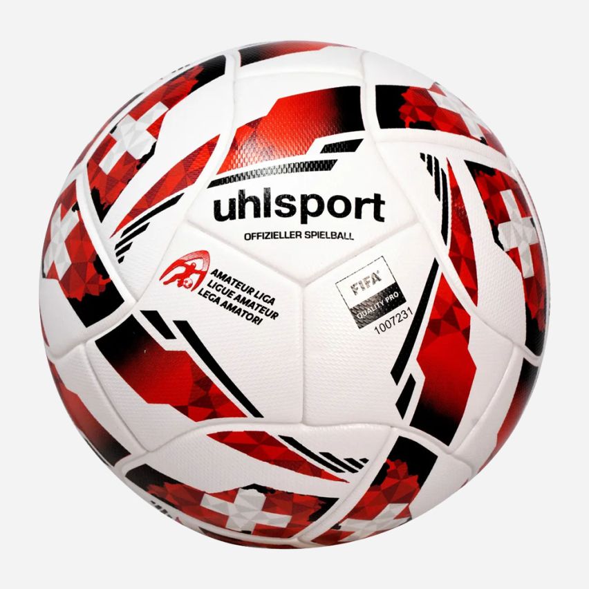 Uhlsport offizieller Fussball Schweiz white/red/black