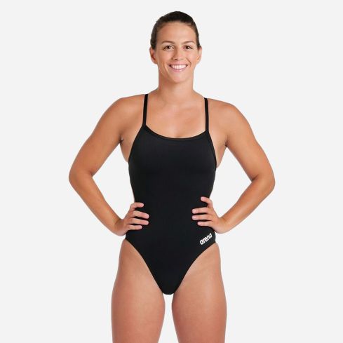 Arena Women Team Swimsuit Challenge Solid black
