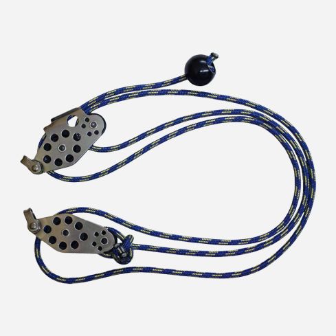 Flaschenzug extra stark für lange Netze