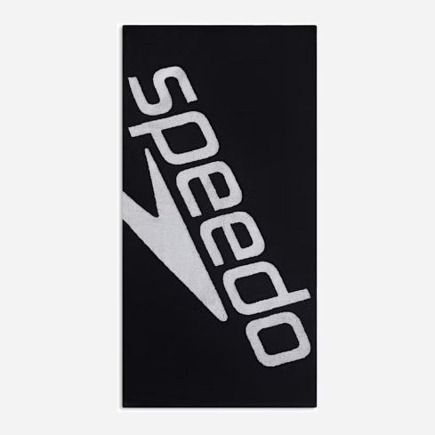 Speedo Logo Handtuch black/white 70cm x 140cm