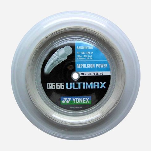 Yonex Badmintonsaite BG66 Ultimax weiss (200m)