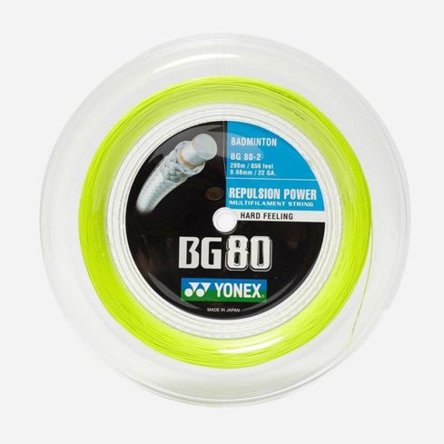 Yonex Badmintonsaite BG80 gelb (200m)